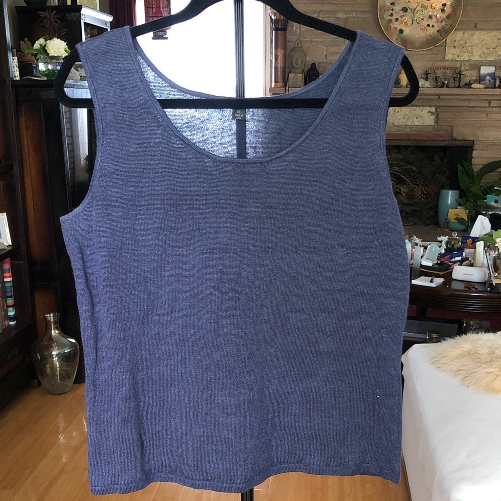 Lafayette 148 New York Navy Ruffled Open-Front Cardigan - Picture 2 of 4